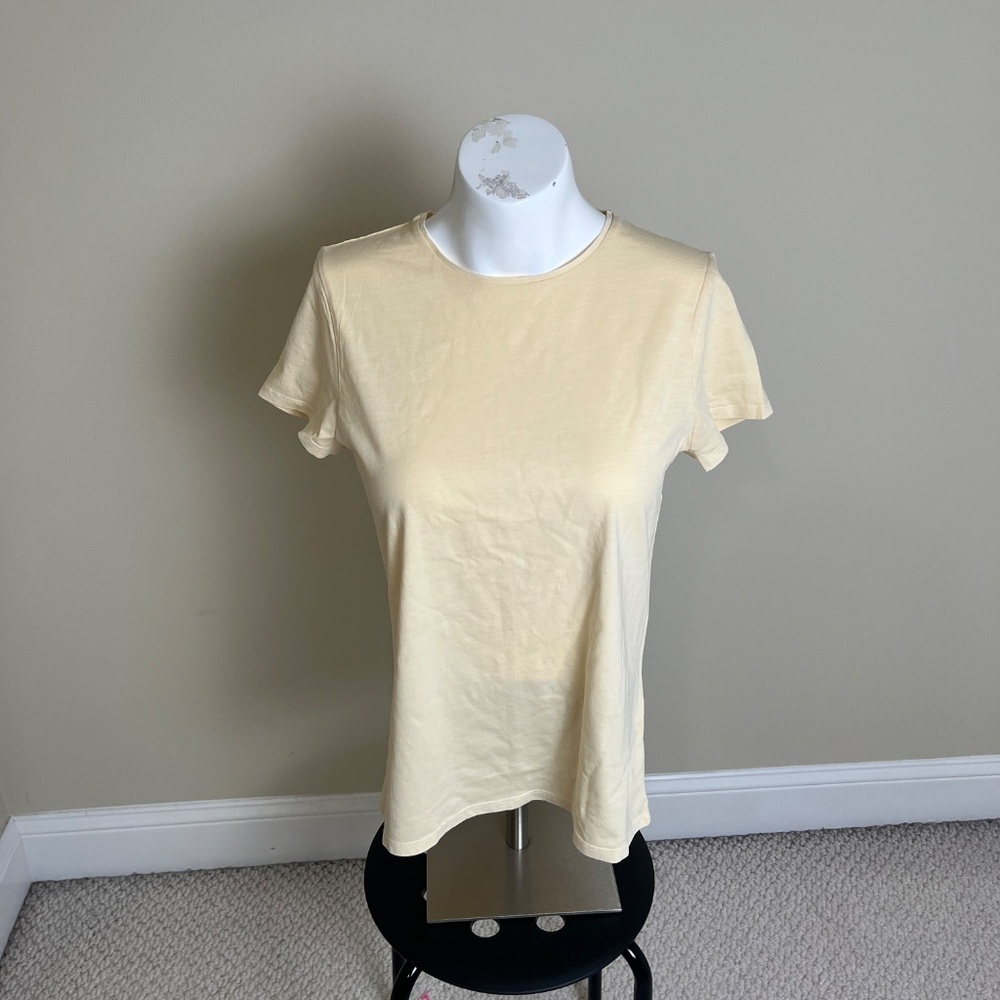 NWT Madewell Essential Slim Tee in Pale Chamois